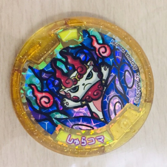 เหรียญโยไค Rare Gold Komashura Shurakoma Legend medal yokai watch