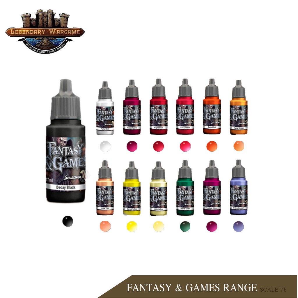[พร้อมส่ง] SCALE 75 :FANTASY & GAMES RANGE สีอะคริลิค