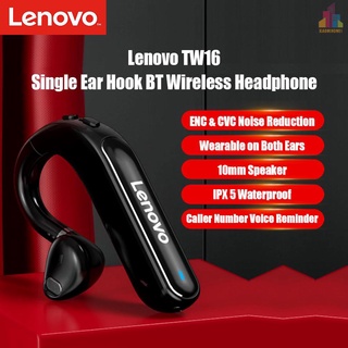 พร้อมส่ง Lenovo TW16 หูฟังบลูทูธไร้สาย ENC ลดเสียงรบกวน คุณภาพเสียง HiFi