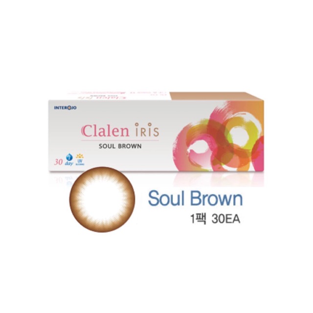 ❄️ คอนแทคเลนส์ ซูจี รุ่น Clalen iris สี soul brown รายวันไม่มีค่าสายตา 1 กล่องมี 30 ชิ้น (แบ่งขายเป็