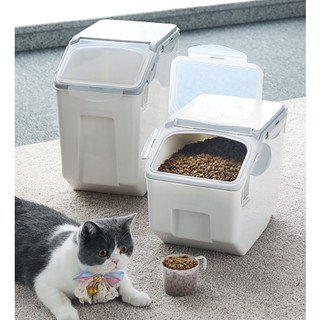 ถังเก็บอาหารแมว กล่องใส่อาหารแมว Pet food bucket Pet Food Storage Containers (Can hold 5-10 kg of pet food)