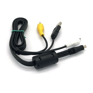 JK USB & AV CABLE สำหรับ Sony DSLR-A200 DSLR-A300 DSLR-A350 DSLR-A450 DSLR-A100 DSLR-A850 DSLR-A900