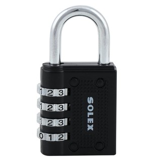 กุญแจรหัส SOLEX C44 40 MM สีดำCOMBINATION PADLOCK SOLEX C44 40MM BLACK