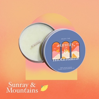 เทียนหอม กลิ่น SUNRAY AND MOUNTAIN Soywax Candle