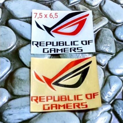 ตัดสติ๊กเกอร์ REPUBLIC OF GAMERS