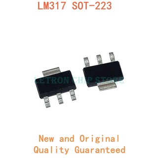 ชิปเซ็ต ไอซี lm317 sot223 lm317g sot-223 lm317k lm317dcyr smd novo e ของแท้ 10 ชิ้น