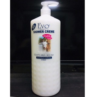 ครีมอาบน้ำ นมแพะผสมน้ำนมข้าว EVO ขนาด 2100 ml.