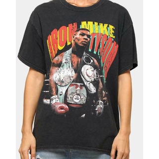 เสื้อยืดผ้าฝ้ายพิมพ์ลายใหม่ เสื้อยืดคอกลม แขนสั้น ผ้าฝ้าย ลาย Iron Mike Iron Mike Tyson 90S สไตล์วินเทจ ย้อนยุค เหมาะกับ