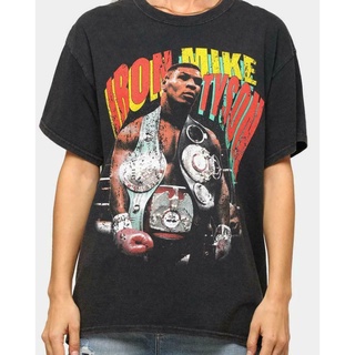 เสื้อยืดผ้าฝ้ายพิมพ์ลายใหม่ เสื้อยืดคอกลม แขนสั้น ผ้าฝ้าย ลาย Iron Mike Iron Mike Tyson 90S สไตล์วินเทจ ย้อนยุค เหมาะกับ