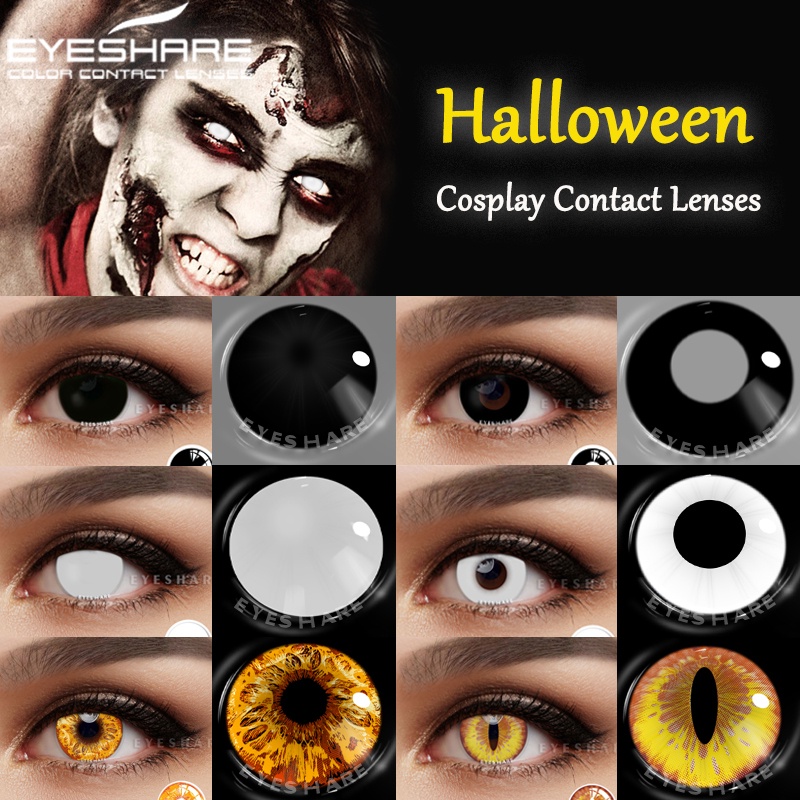 Eyeshare คอนแทคเลนส์คอสเพลย์ หลากสีสัน สําหรับดวงตา 2 ชิ้น