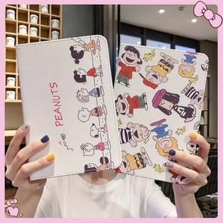 Apple iPad Cover For iPad Gen9 10.2inch Gen8 Gen7 2019  2018ipad AIR2 Protective Sleeve 3 shell 6 leather Set 1 anti-Fall Gen6 cartoon Snoopy  mini4/5 tablet ipad Pro9.7 Gen5 Cover