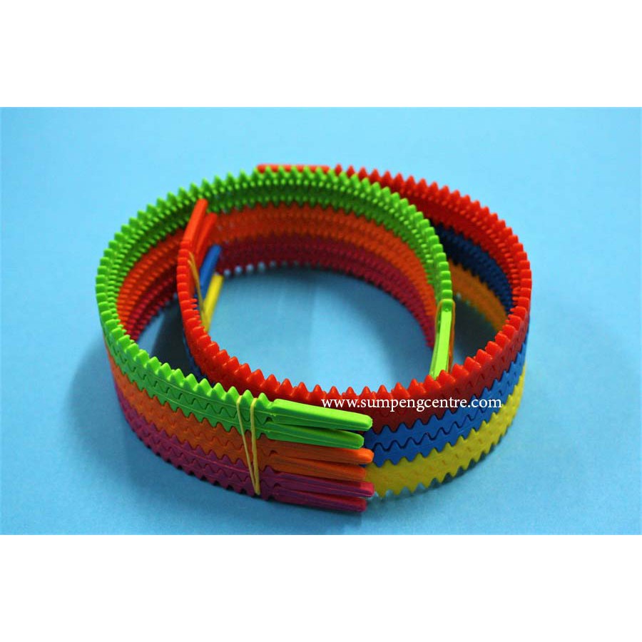 คาดผม 11มม ฟันเฟือง (12 ชิ้น)