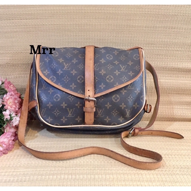 กระเป๋าหนังแท้งาน VIPปั๊มทุกจุด Louis Vuitton Monogram Saumur 30