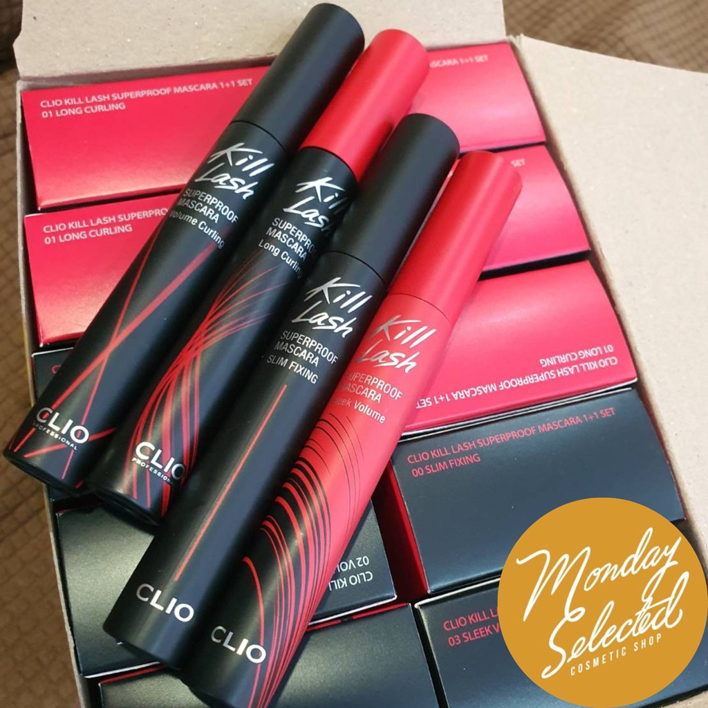 # พร้อมส่ง/ไม่มีกล่อง แบ่งขาย # CLIO Kill Lash Superproof Mascara เบอร์ 00-04,10,20 Bouncy Lahs