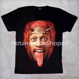 เสื้อยืดวงสีดำ Dennis Rodman TDO 0150 Hotandrock