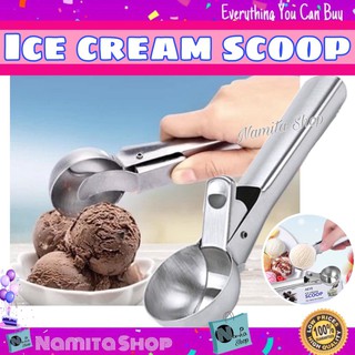 Hard Ice cream scoop ช้อนไอศครีม ช้อนตักไอศครีม ตักไอติม ตักไอศครีม สแตนเลส มืออาชีพ วัสดุสแตนเลสอย่างดี