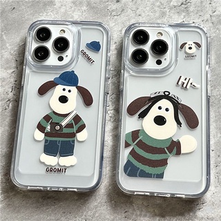 เคสโทรศัพท์มือถือ แบบใส ลายสุนัข Gromit สําหรับ iphone 14ProMax 14Plus 13 11 12 7Plus X XR XS Max 8 7