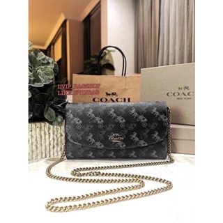 COACH FACTORY CLUTCH WITH CHAIN แท้💯% COACH FACTORY