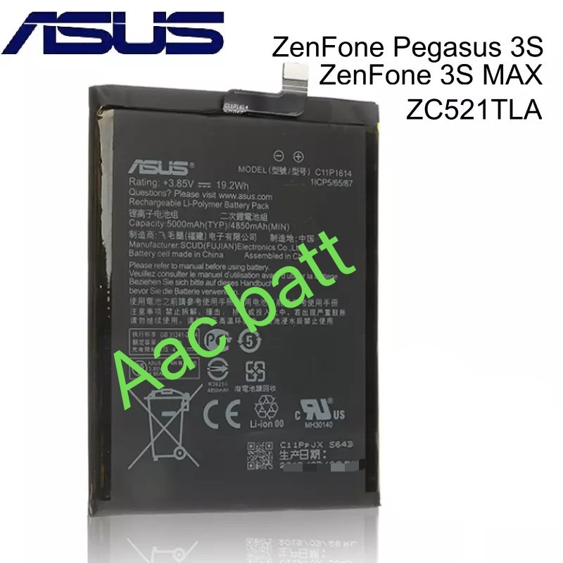 แบตเตอรี่ Asus Zenfone 3S Max C11P1614 5000mAh ส่งจาก กทม