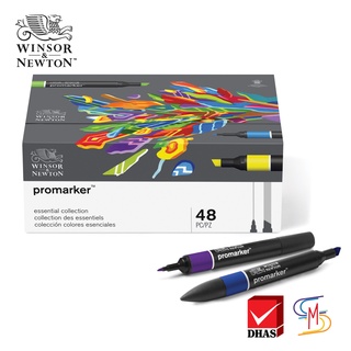 Winsor&amp;Newton ปากกา ปากกามาร์คเกอร์ ชุดโปรมาร์คเกอร์ 48 สี (Essential Collection)