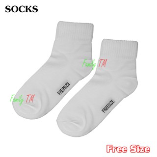 1 คู่ Socks ถุงเท้าลำลอง ข้อกลาง ชายหญิง