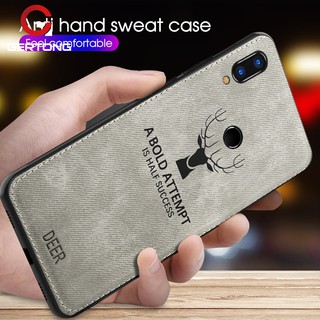 เคสมือถือ TPU นิ่ม ผ้าใบนูน ลายกวาง สำหรับ Xiaomi Redmi Note 7 5 6 pro Poco F 1 Mi 8 9 Mix 3