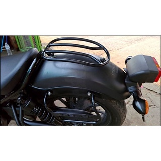 รูปถ่ายจากลูกค้าเราจริงๆ แร๊คบังโคลนท้าย รีเบล 300 และ 500 Rear Fender Luggage Rack Honda Rebel 300 and 500