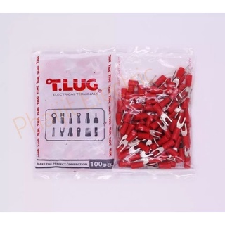 หางปลาแฉกหุ้ม T-LUG เบอร์ YF1.5-4S (100ตัว/ถุง)