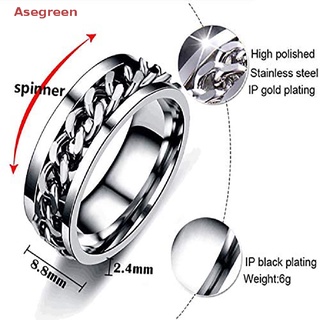 [Asegreen] ที่เปิดขวด แหวนเหล็กไทเทเนียม หมุนได้ ของขวัญสําหรับทุกเพศ