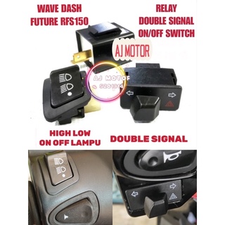 Pnp สวิตช์ปุ่มกดเปิด ปิด WAVE125S DASH W110 LAMPU 3 ขั้น SUIS HAZARD สัญญาณคู่ HONDA W125 LAMPU