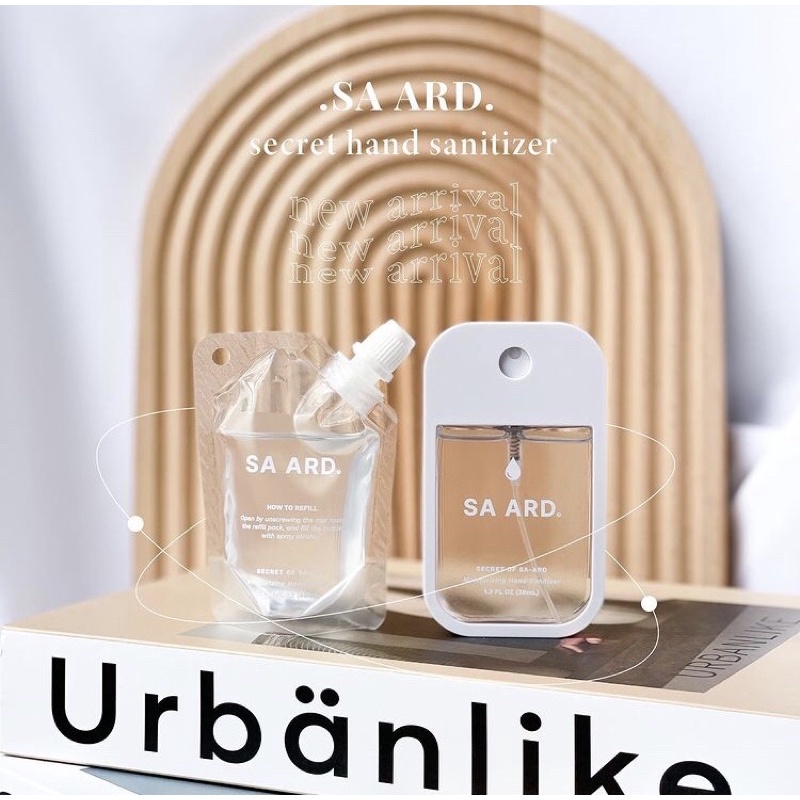 Limited edition สเปรย์แอลกอฮอล์ กลิ่น secret of saard ขนาด 38 ml. free ถุงรีฟิลเติม ขนาด 40 ml.