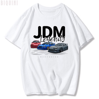 คอลูกเรือใหม่ เสื้อยืดลําลอง ผ้าฝ้าย แขนสั้น พิมพ์ลาย Jdm Legend Car สําหรับผู้ชายS-5XL