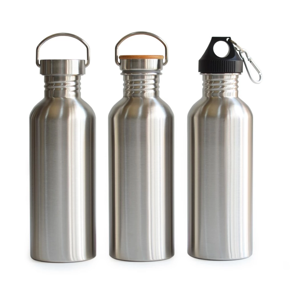 Bpa Free 304 ขวดน้ําสแตนเลส 0.5L 1L 1.2L 1.5L 2L ผนังเดี่ยวไม่สามารถเก็บอุณหภูมิได้