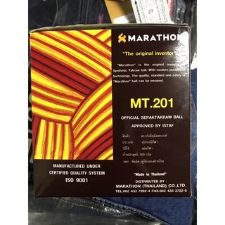 ตะกร้อมาราธอน MT201 รุ่นแข่งขัน ลูกตะกร้อ Marathon แท้ MT 201 ตะกร้อมาราธอนของแท้ ลูกเซปักตะกร้อ Sepak takra มาราทอน 201