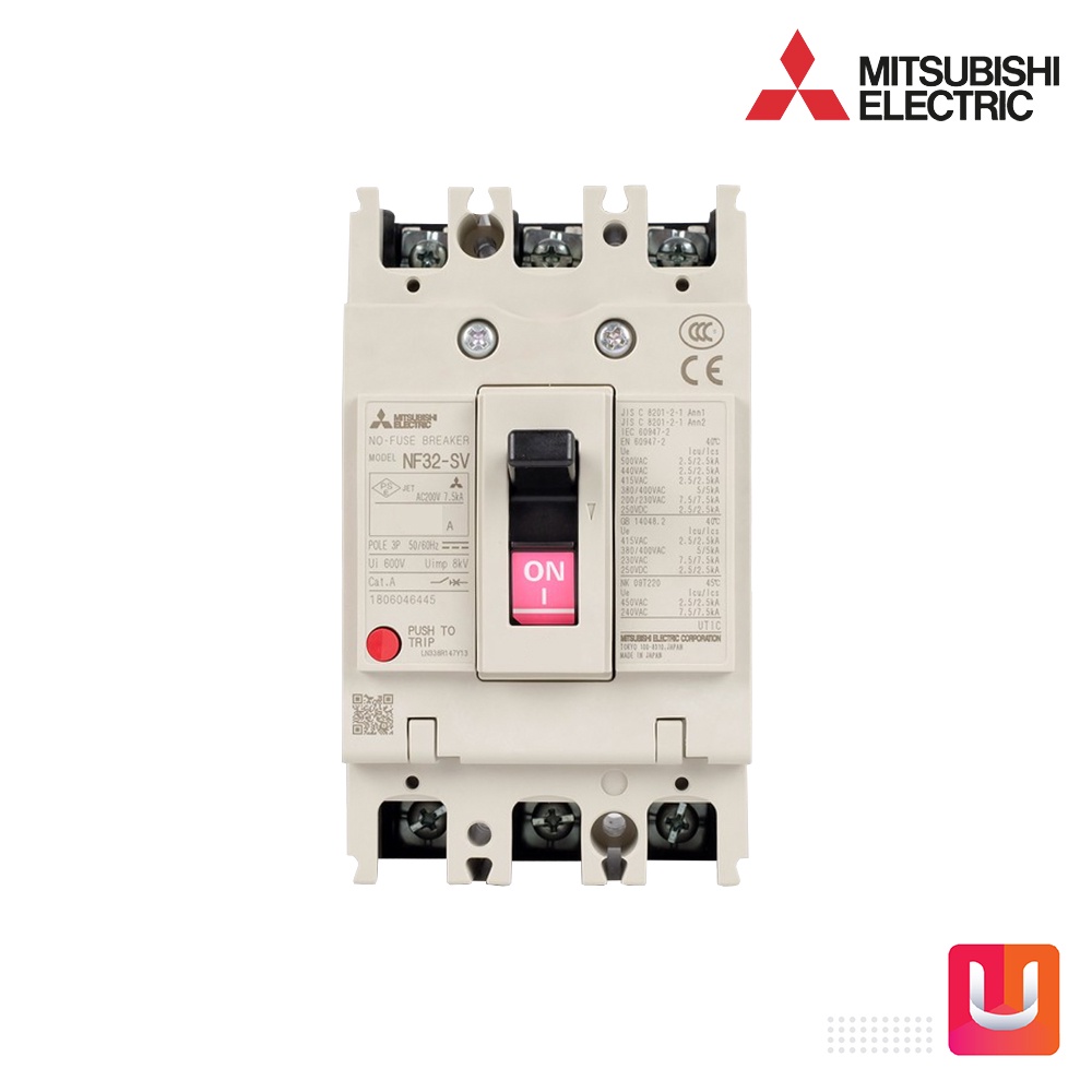 MITSUBISHI - NF32-SV 3P 25A- Molded Case Circuit Breaker (MCCB)-สวิตช์ตัดตอนอัตโนมัติ-สั่งซื้อได้ที่