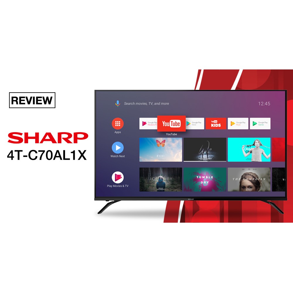 TV Sharp 70 นิ้ว 4T-C70AL1X UHD 4K Android TV สินค้า Clearance