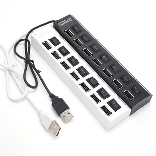 ช่องต่อUSB มี7ช่อง USB HUB2.0 7Ports High Speed USB 2.0 Hub อุปกรณ์เพิ่มช่อง USB สำหรับ คีย์บอร์ด, เมาส์ ,และอุปกรณอื่นๆ