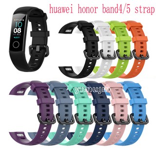 สาย Huawei Honor Band 4 สาย สายนาฬิกาข้อมือซิลิโคน for สาย Honor Band 5 อุปกรณ์เสริมสมาร์ทวอทช์