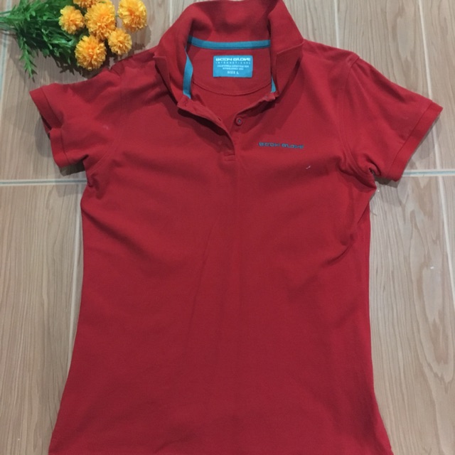 เสื้อPolo Body Grove Size L สีแดง มือสอง