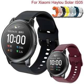 สายนาฬิกาข้อมือ ซิลิโคนนิ่ม 22 มม. สําหรับ Xiaomi Haylou Solar Ls05 Smart Wristband Bracelet Xiaomi Haylou Solar Correa