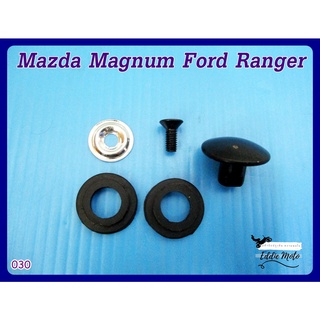 MAZDA MAGNUM FORD RENGER CAP BUTTON "BLACK" SET (030)  // กระดุมแค็บ ครบชุด เซ็ทสีดำ สินค้าคุณภาพดี