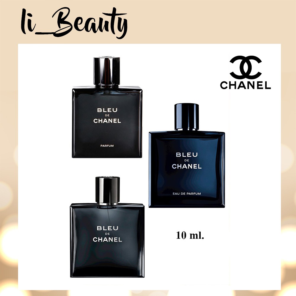 "น้ำหอมแท้" น้ำหอมชาแนล Chanel Bleu De Chanel Eau De Parfum Pour Homme EDP  Chanel Bleu De Chanel EDT 10ml 😎