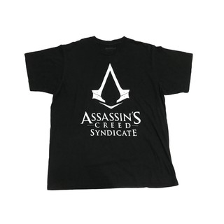 เสื้อยืดเกมส์ ASSASSINS CREED : Syndicate (อัสแซสซินส์ครีด) ผ้า 100 คอตตอน Size : XL  มือสอง ยังไม่เคยใส่