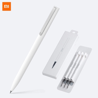 Xiaomi Pen Mijia ปากกา  Pen Mi Sign Pens With 0.5mm Swiss Refill 143mm Rolling Roller Black ink Xiomi Signing Ballpoint Pens for School Ten pens in a box