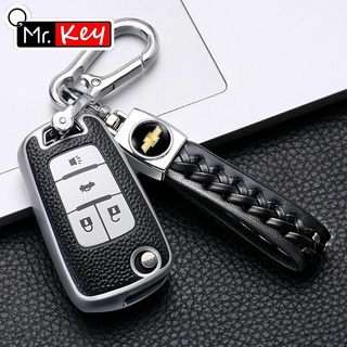 【Mr.Key】เคสกุญแจรถยนต์สําหรับ Colorado / Trailblazer / Spin / Cruze / Tahoe / Camaro / Captiva / Trax / Trailblazer / Corvette / Optra พวงกุญแจรถยนต์