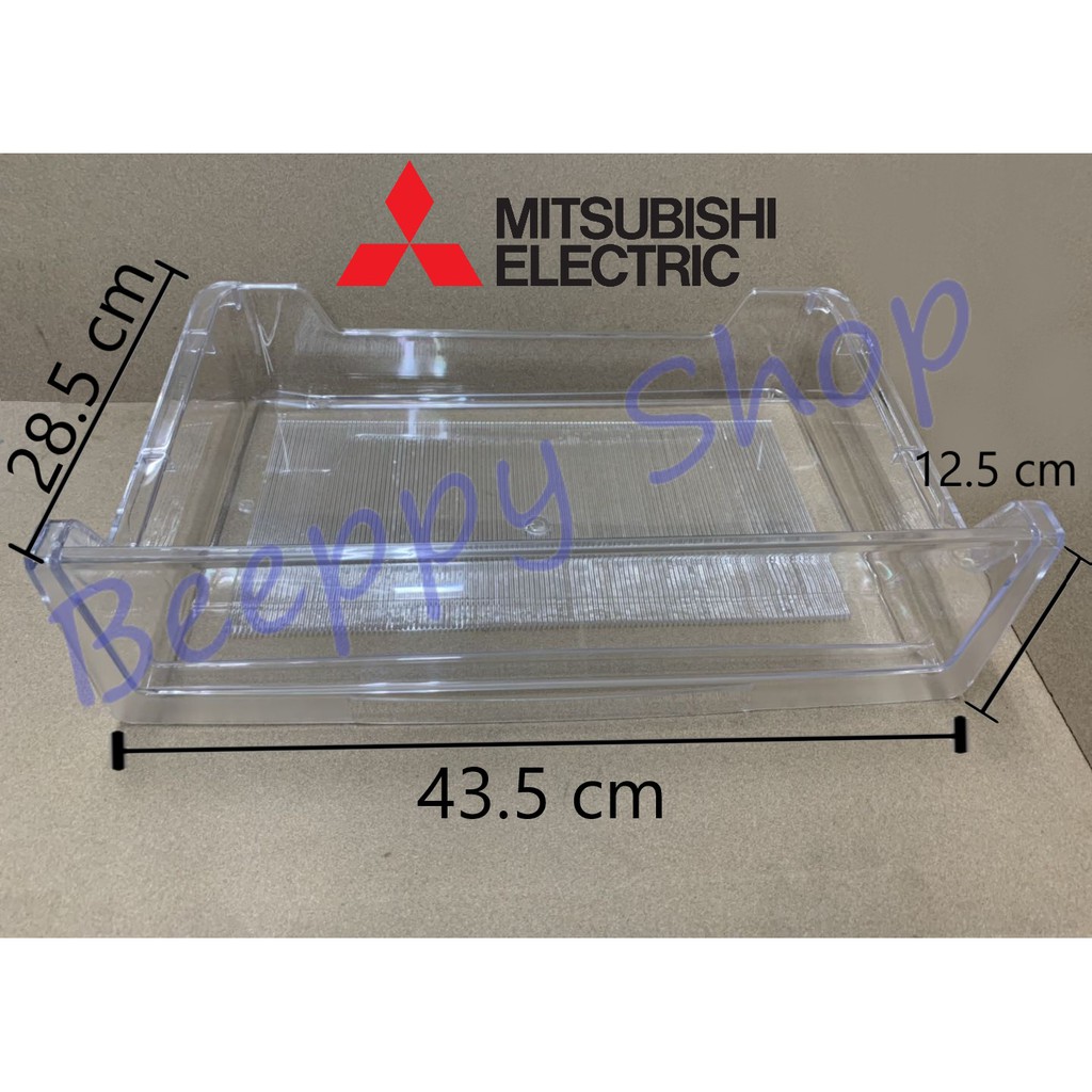 ถาดใต้ช่องฟรีส  MITSUBISHI รุ่น MR-18 MR-S18 MR-64 ถาดแช่เนื้อ Meat Tray ถาดใต้ช่องแข็ง ชั้นวางใต้ช่