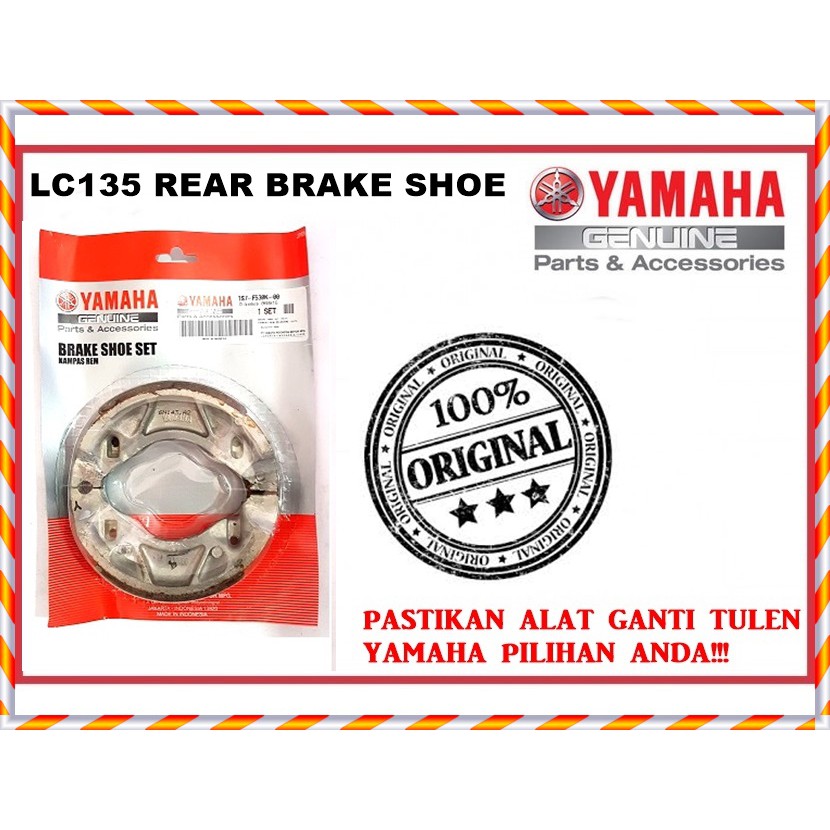 YAMAHA LC135 REAR BRAKE SHOE/ LC135 V1/ LC135 V2/ LC135 V3/LC135 V4/ 55D