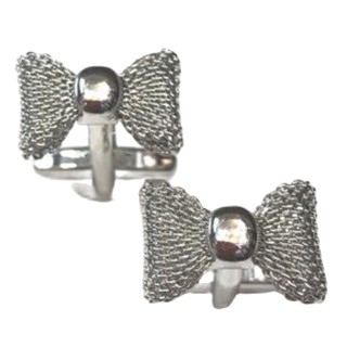 Cufflink คัฟลิงค์กระดุมข้อมืองานสแตนเลสเกรดส่งออกคุณภาพพรีเมียมสีเงิน