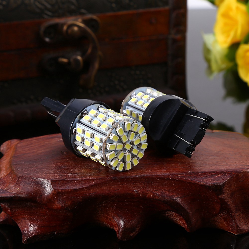 Bulbs LED Reverse 64-SMD Stop White 7443 Light Bulb Tail Lamp Brake ...