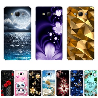 เคสโทรศัพท์มือถือ ซิลิโคนนิ่ม TPU ลายดอกไม้ ดวงจันทร์ A35 สําหรับ Samsung Galaxy a3 2015 a5 2015 a7 2015 a8 2015